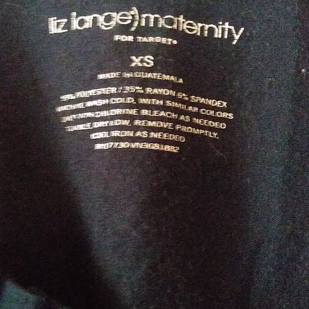 Liz Lange Maternity XS Dark blue blouse.